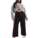 ASOS DESIGN Curve Easy Cropped jeans med lige ben sort-Black