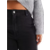 ASOS DESIGN Curve Easy Cropped jeans med lige ben sort-Black