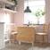 IKEA PINNTORP stolar, ljusbrunlaserad Matbord 75x124cm 3st