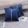 Shein pc Navy Velvet Cushion Cover Blue, Gold (35x35cm)