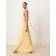 Anaya Anaya Gold Foil Halterneck Maxi Dress - Butter Yellow