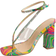 Shein Marble Thong Toe Rhinestone Strap Wrap Around High Heels