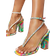 Shein Marble Thong Toe Rhinestone Strap Wrap Around High Heels