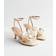New Look Women's Off White Faux Leather Orchid Applique Sandals - White