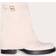 PrettyLittleThing Faux Suede Round Toe Fold Over Buckle Strap Ankle Boots - White