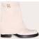 PrettyLittleThing Faux Suede Round Toe Fold Over Buckle Strap Ankle Boots - White