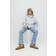 Gina Tricot Mid Straight Jeans - Blått