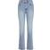 Gina Tricot Mid Straight Jeans - Blått