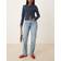 Gina Tricot Mid Straight Jeans - Blått