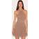 PrettyLittleThing Mushroom Chiffon Halter Neck Mini Dress