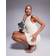 River Island 3D Petal Mini Dress - White