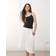 Weekday Cotton Poplin Midi Skirt - White