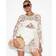 River Island Cream Crochet Tunic Dress - White