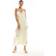 Hollister Open Back Maxi Dress - Yellow Ditsy Floral Print