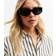 New Look Oval Frame Sunglasses - Black