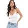 Stradivarius Basics Bodysuit With Straps - White