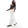 Stradivarius Flowing Embroidered Midi Skirt - White