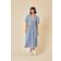 Nobody's Child Scarla Gingham Midi Dress - Blue/White