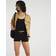 River Island Stretch Denim Hot Pant Shorts - Black