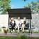 OutSunny 3 Seat Garden Swing Chair Steel with Adjustable Canopy and Coffee Tables
