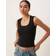 Gina Tricot Topp Tight Rib Top - Svart