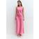 Gina Tricot High Neck Satin Dress Satinkjoler - Pink
