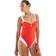 New Look Colour Block Ring Detail Swimsuit - Red