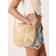 Accessorize Embroidered Starfish Handheld Mini Straw Bag - Natural