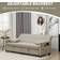 Homcom Reversible L-Shaped Sectional Bed Beige Sofa 90cm