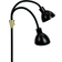 Dyberg Larsen Lilje Svart Mässing Golvlampa 135cm