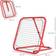 Football Rebounder Net Vikbar Metall 78 x 84 x 65-78 cm Röd