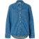 Selected Femme Slfevelyn Ls Shirt - Blå