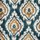 Pineapple Elephant Suri Ready Made Eyelet Curtains Teal 137cm Width x 168cm