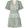 Malina Lone V-Neck Chiffong Mini Dress - Multi/Patterned