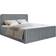 Selsey Saliano 160x200 mit Bettkasten Topper und Samtbezug Grau Boxspringbett