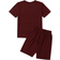 Shein Boys Letter Graphic Colorblock Tee and Track Shorts Set