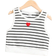 Shein Girls Striped & Heart Print Tank Top