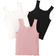 Shein Toddler Girls 3pcs Lettuce Trim Tank Top