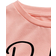 Shein Little Girls' Short Sleeve T-shirt With Lettering And Hand Gesture Print, Perfect For Summer