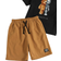 Shein Tween Boy Bear & Letter Graphic Tee & Drawstring Waist Shorts