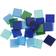 Creativ Company Mini Mosaic, size 10x10 mm, thickness 2 mm, blue/green harmony, 25 g/ 1 pack
