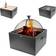 HEAT Outdoor Living Fire Table 3 in 1 Eldstäder och Eldskålar 61x61x67 cm