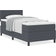 vidaXL Mit Matratze Dunkelgrau 100x200 cm Cordstoff Boxspringbett 100x200cm