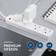 Desiretech Desiretech White Electric Extension Lead 4 Gang