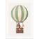 Postery The Green Balloon Ride 30x40 cm - Green Poster 30x40cm