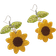 Shein Sunflower Drop Earrings