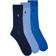 Polo Ralph Lauren Egyptian Cotton Ribbed Socks Pack of 3 - Blue