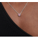 Pandora Elevated Heart Pink Crystal Necklace