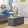 Songmics Bench Stool 80 Liter Capacity Seat Brystopbevaringsboks 300 kg Opbevaringsbænk 76x38cm