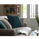 Habitat Velvet Plain Cushion 55x55cm Complete Decoration Pillows Green (55x55.1cm)